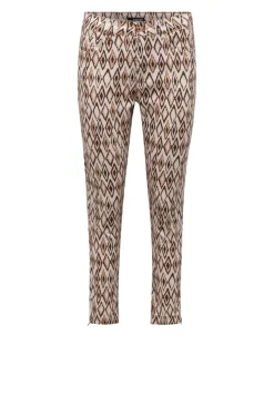 Beige Broek Met Print