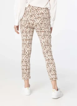 Beige Broek Met Print