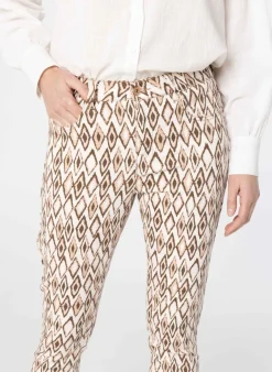 Beige Broek Met Print
