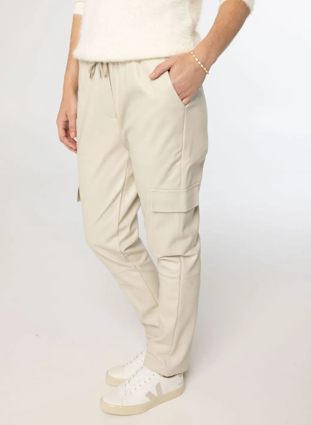 Beige Cargobroek