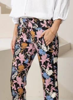 Broek Met Bloemenprint
