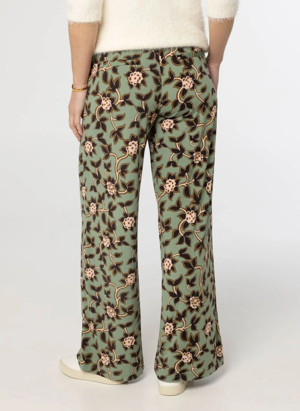 E Broek Met Botanische Print