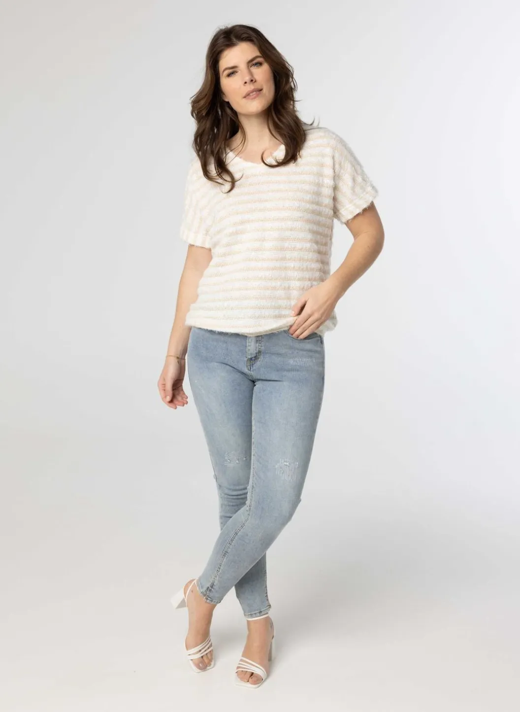 E Denim Broek Van Katoenmix