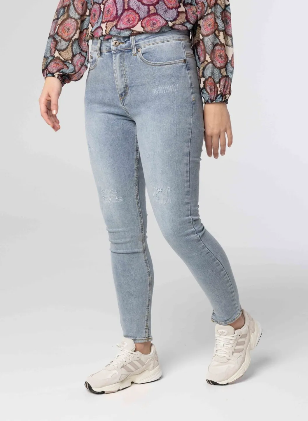 E Denim Broek Van Katoenmix