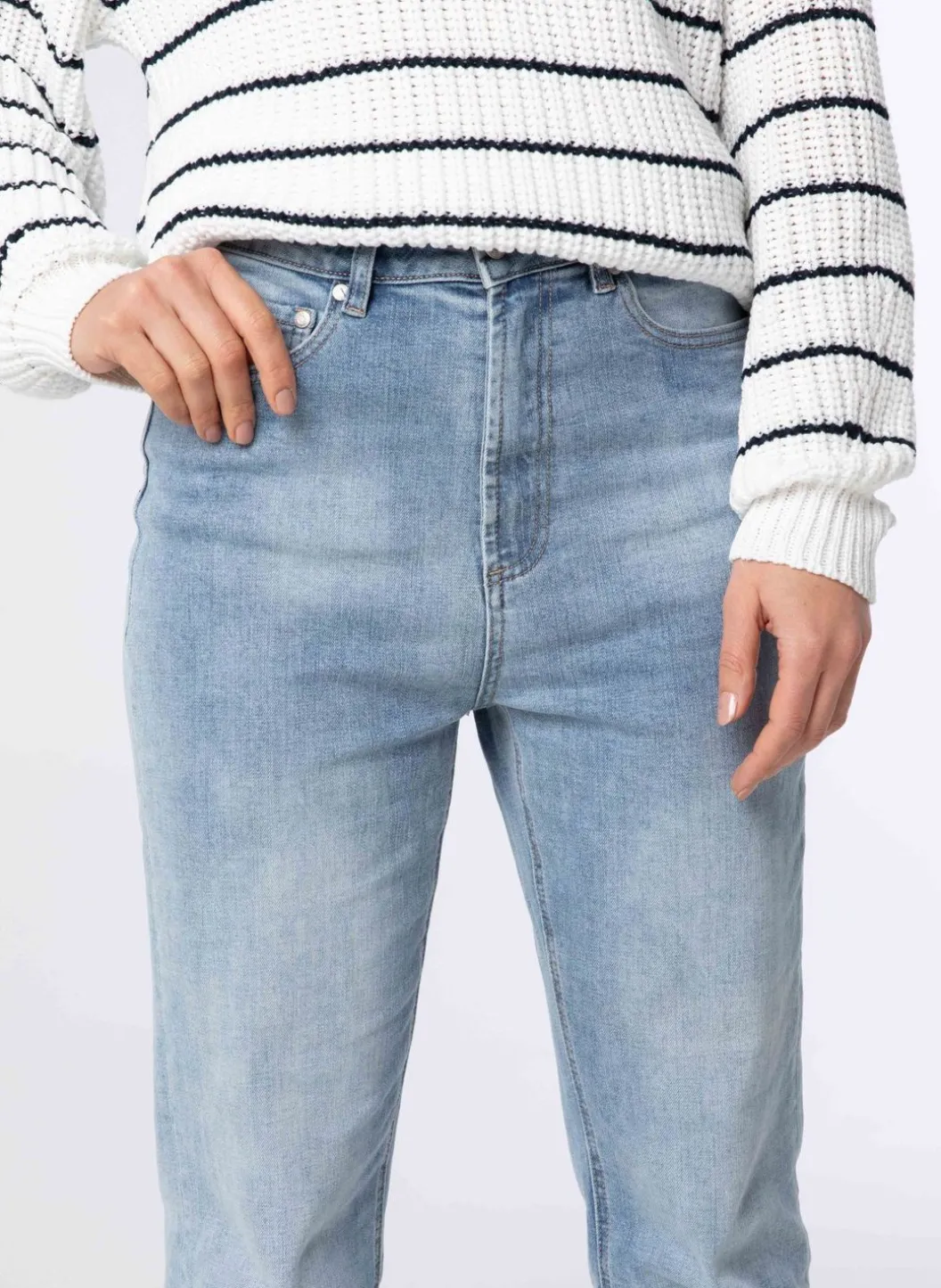 E Denim Broek Van Katoenmix