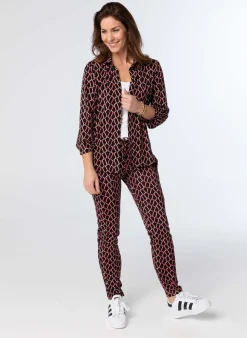 E Elastische Broek Met Patroon