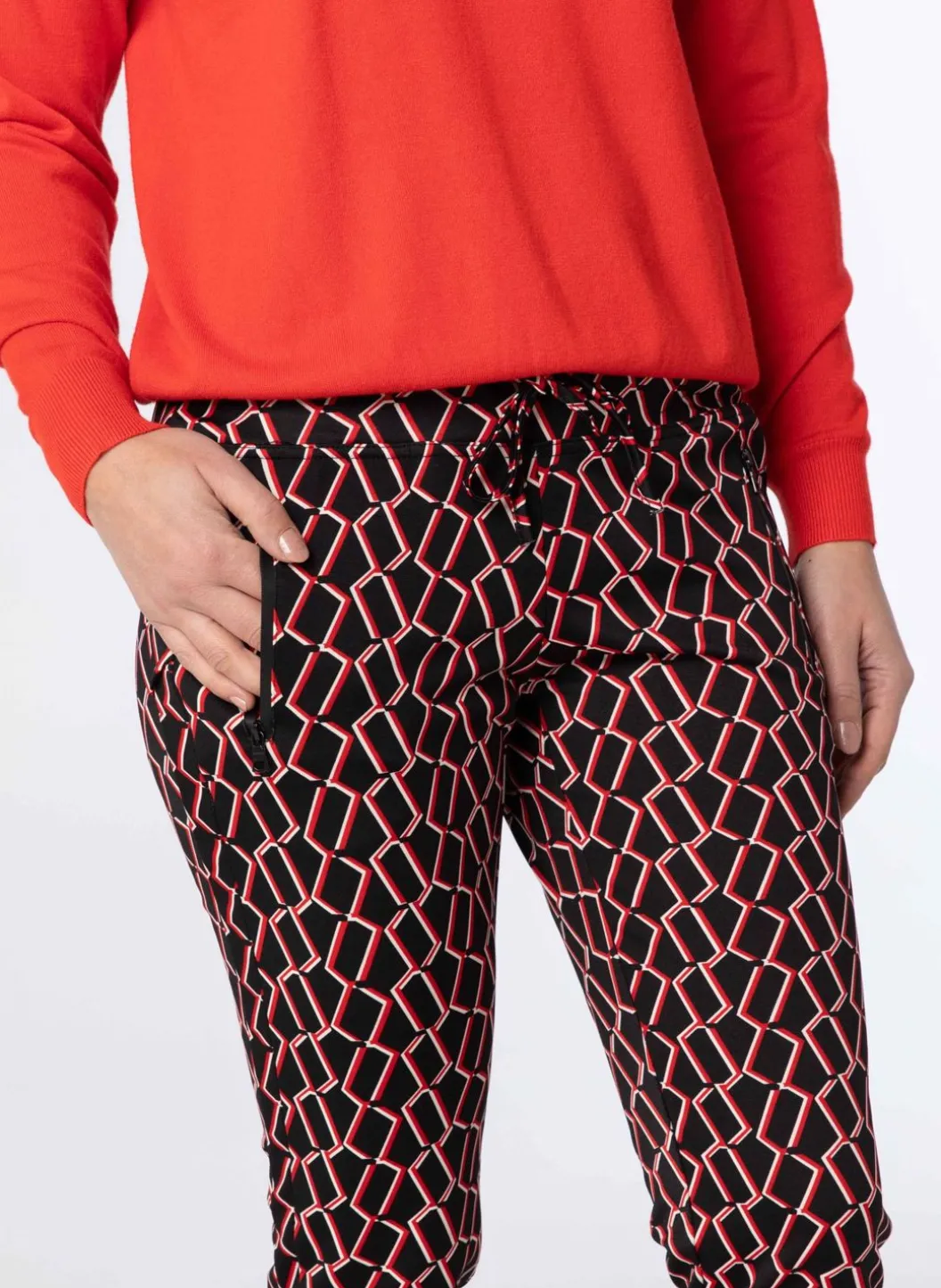 E Elastische Broek Met Patroon