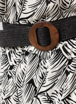 E Riem Met Houten Gesp