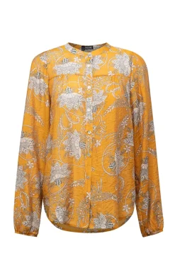 Gele Blouse Met Pofmouwen