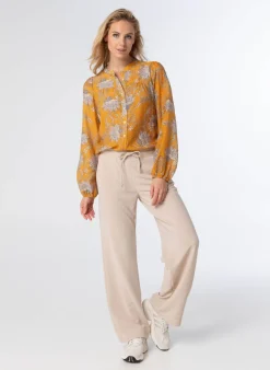 Gele Blouse Met Pofmouwen