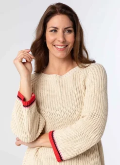 Gele Grof Gebreide Trui