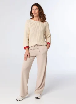 Gele Grof Gebreide Trui