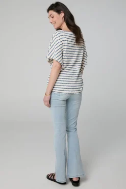 Gestreept Shirt /Ecru