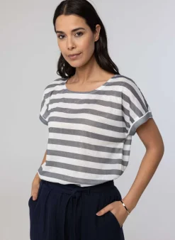 Gestreept Shirt Grijs