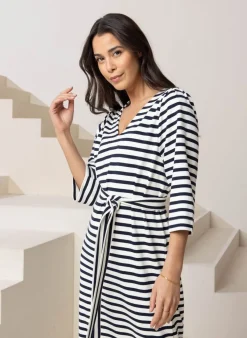 Gestreepte Midi Dress
