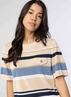 Gestreepte Trui Met Borstzak