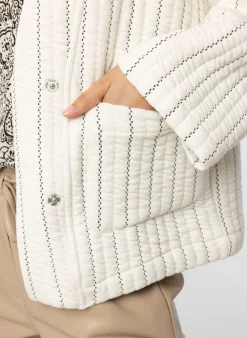 Gewatteerde Kimonojas Ecru