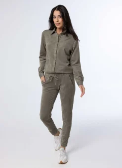 Grijze Broek Van Suedine