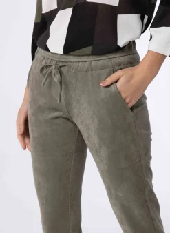 Grijze Broek Van Suedine