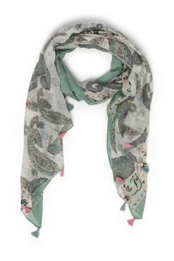 Groene Sjaal Met Tassels