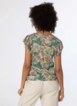 Kanten Shirt Meerkleurig