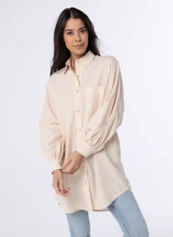 Lange Blouse Met Pofmouwen