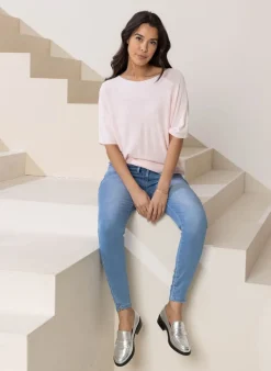 Licht Fijngebreide Trui