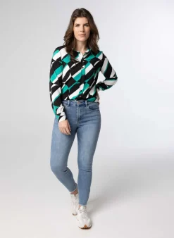 Meerkleurige Blouse Met Print