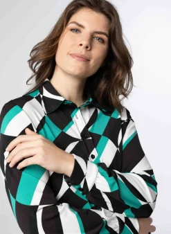 Meerkleurige Blouse Met Print