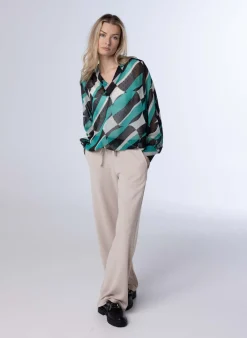 Meerkleurige Transparante Blouse