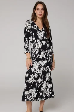 Midi Overslagjurk /Wit