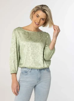 Mint E Glanzende Blouse