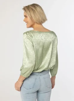 Mint E Glanzende Blouse
