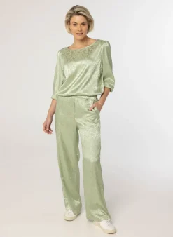 Mint E Glanzende Pantalon