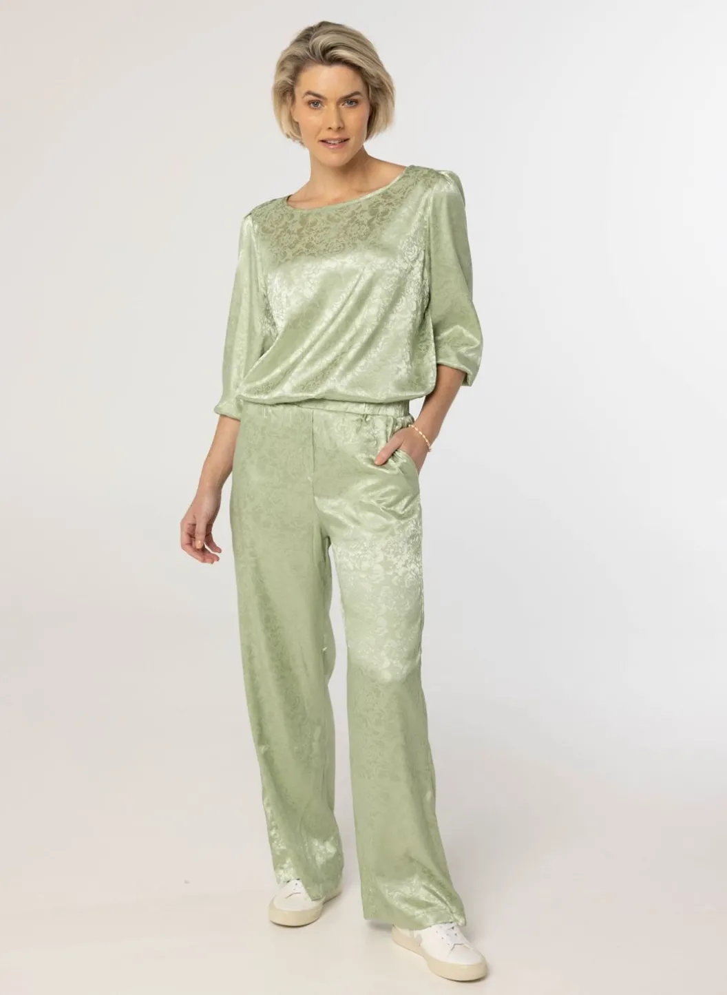 Mint E Glanzende Pantalon