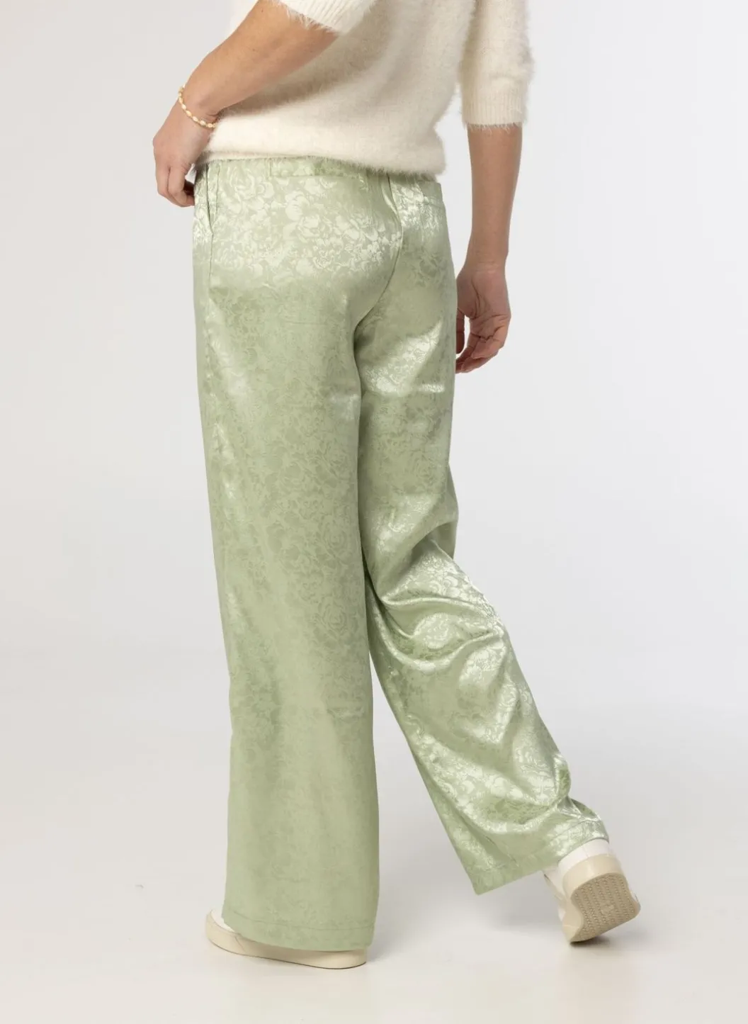 Mint E Glanzende Pantalon