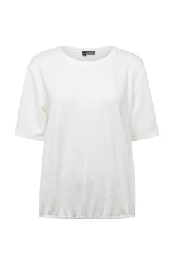 Off White Shirt Met Structuur