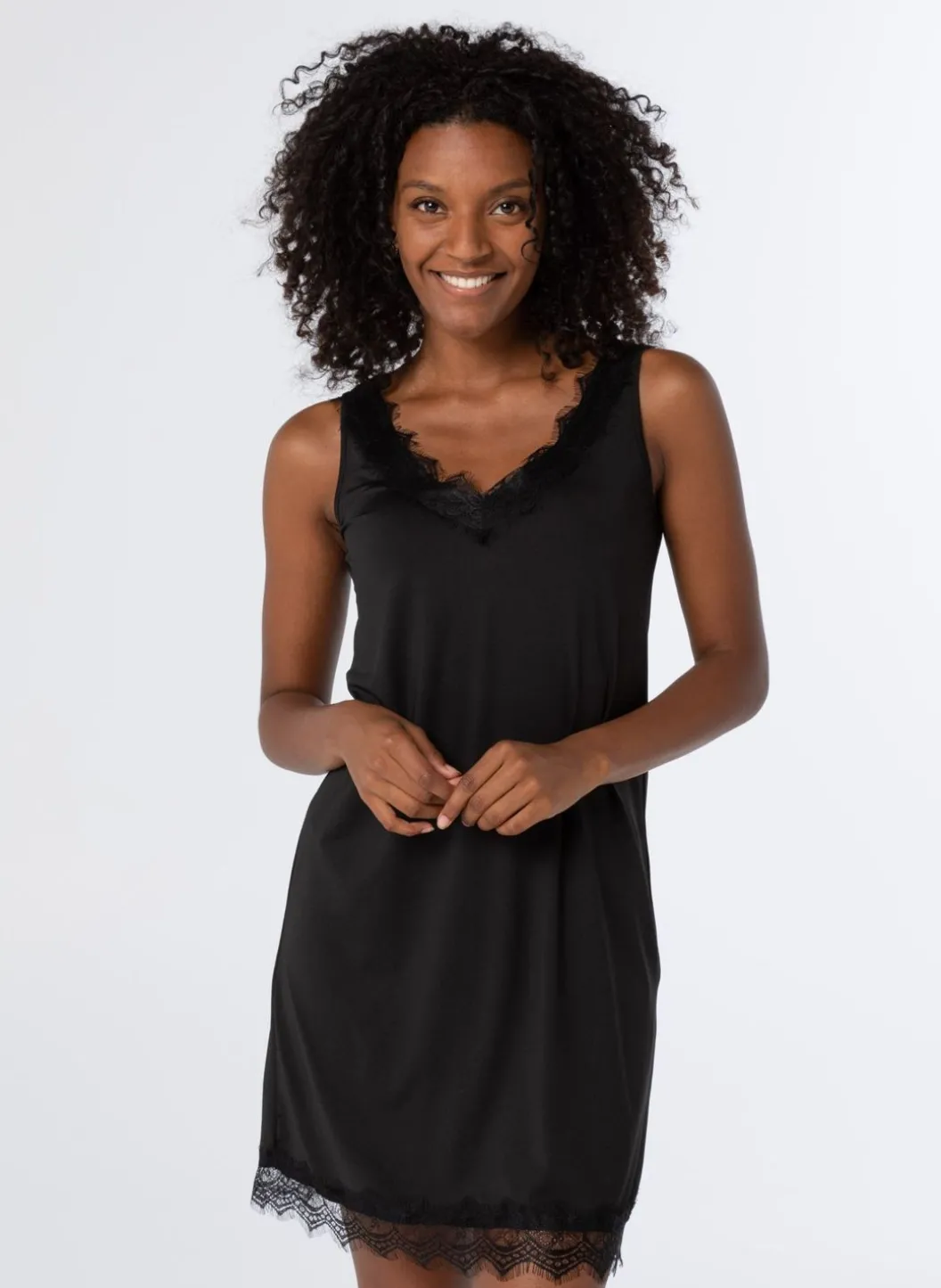 Onderjurk Middellang Kant