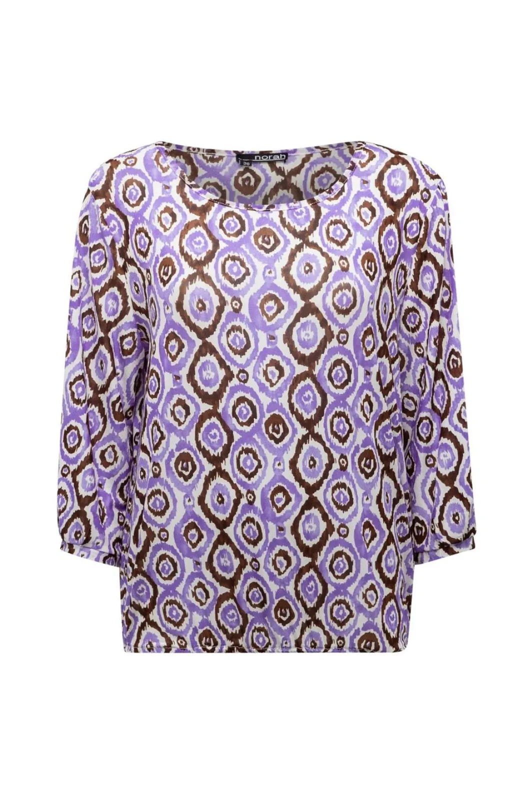 Paars Shirt Met Grafische Print