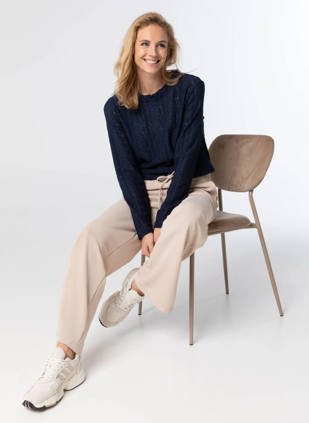 Shirt Met Ajour En Ruches