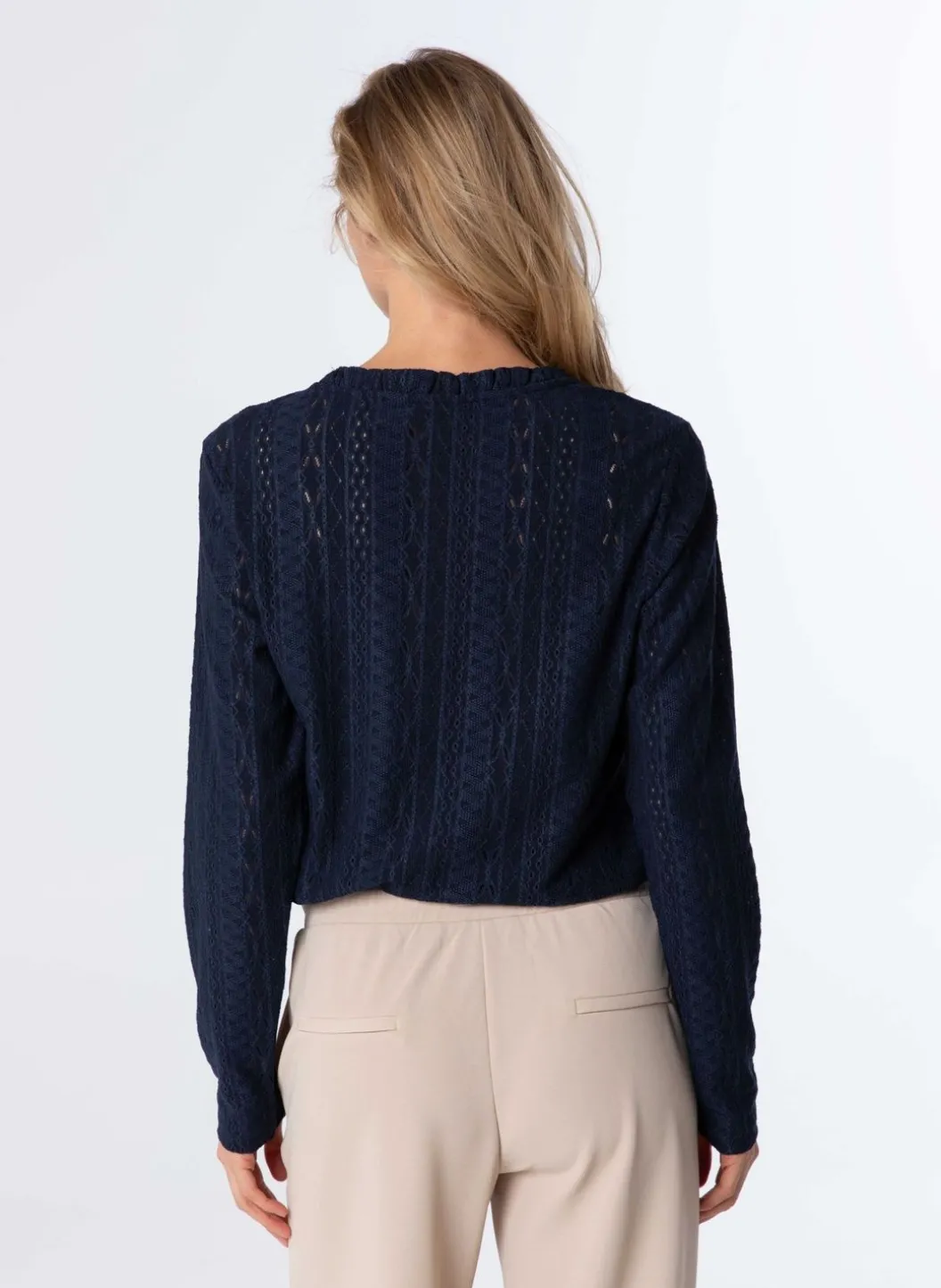 Shirt Met Ajour En Ruches