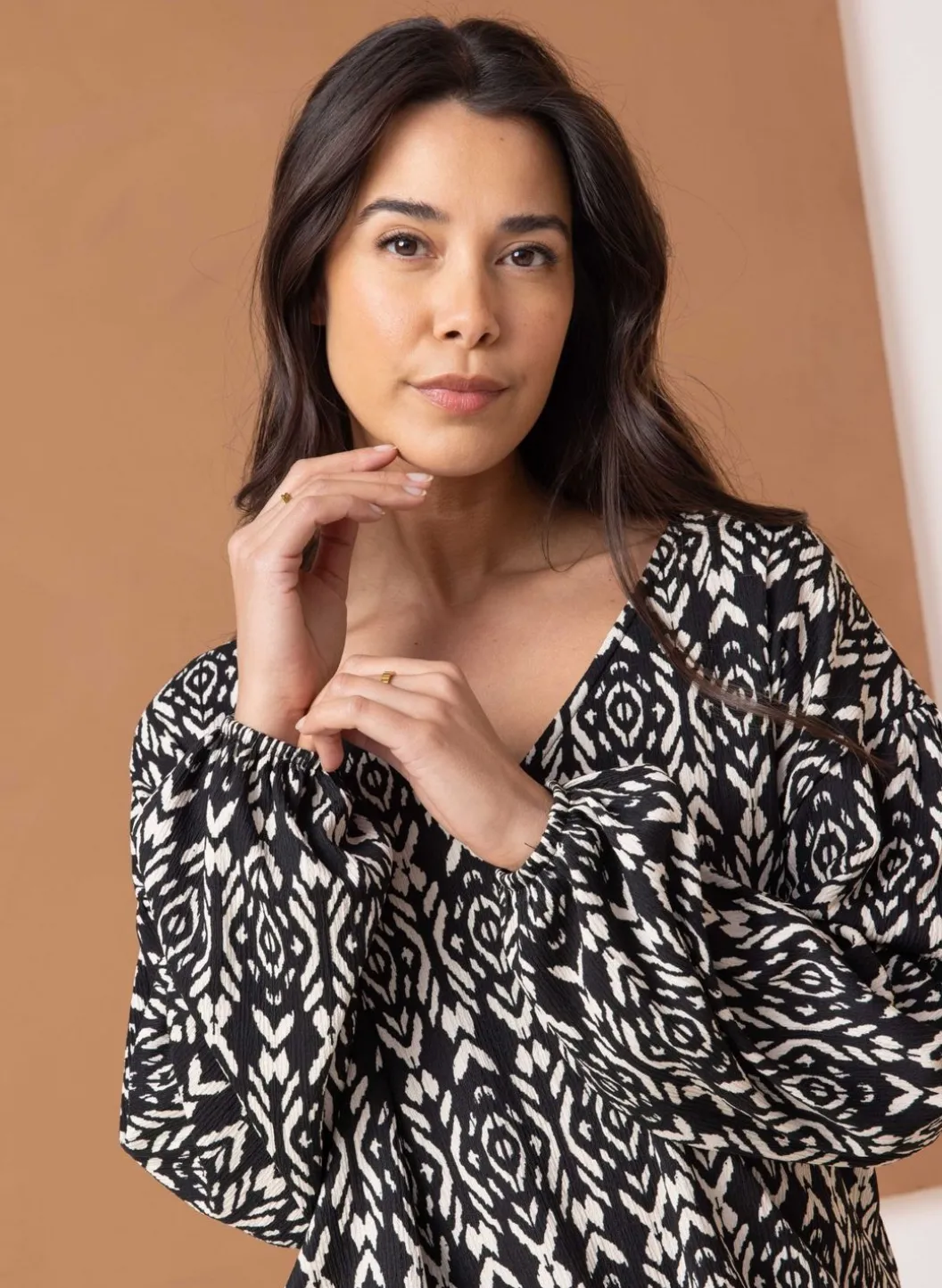 Shirt Met Strikdetail