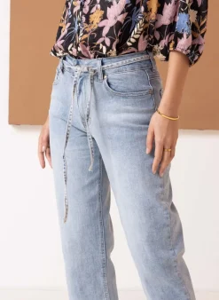 Spijkerbroek Met Strik