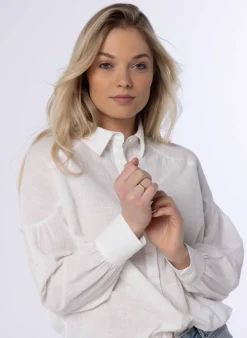 Te Blouse Met Pofmouwen
