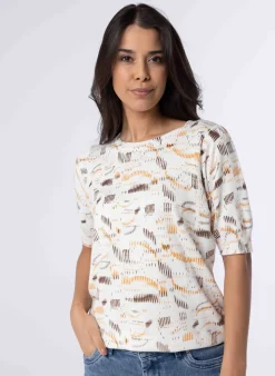 Witte Trui Met Print