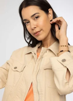 Zandkleurig Spijkerjack