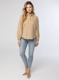 Zandkleurige Blouse