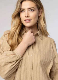 Zandkleurige Blouse