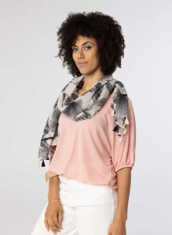 Zwart Sjaal Met Tassels