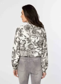 Zwarte Blouse Met Strikdetail